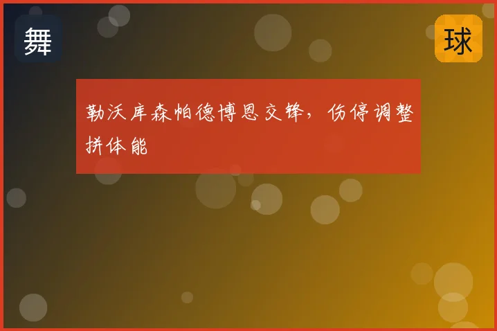 勒沃库森帕德博恩交锋,伤停调整拼体能